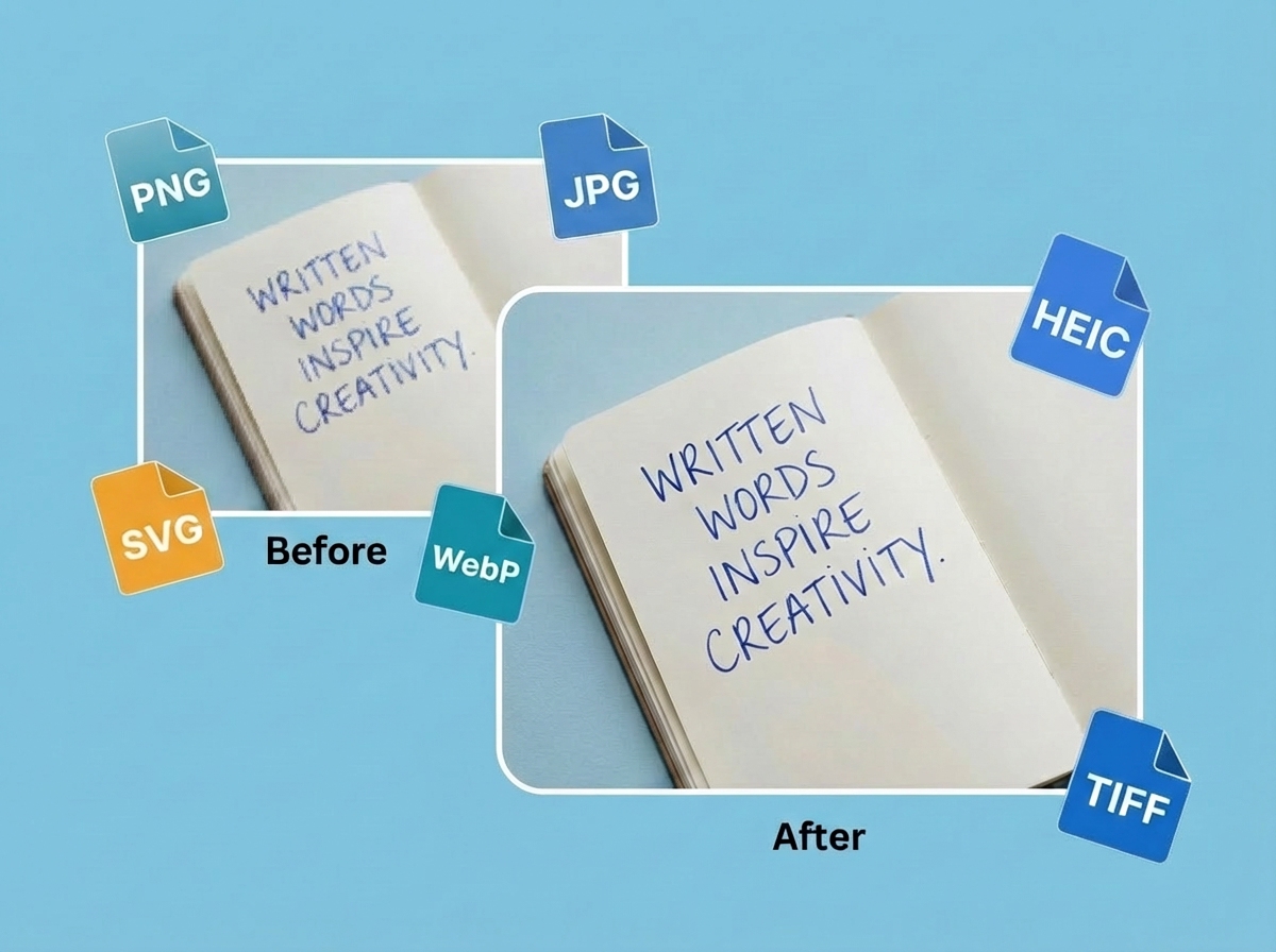 Multiple image formats being processed