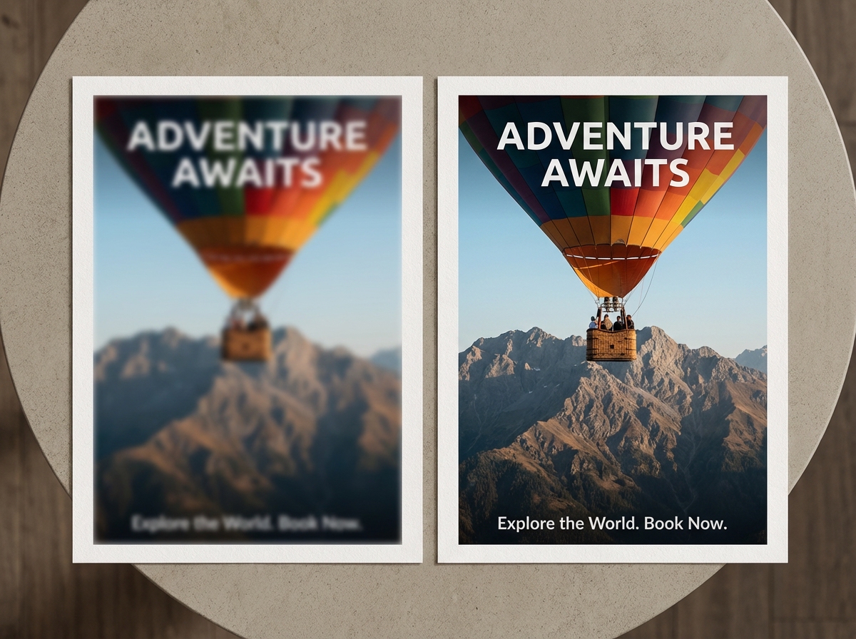 Clear text ready for professional printing