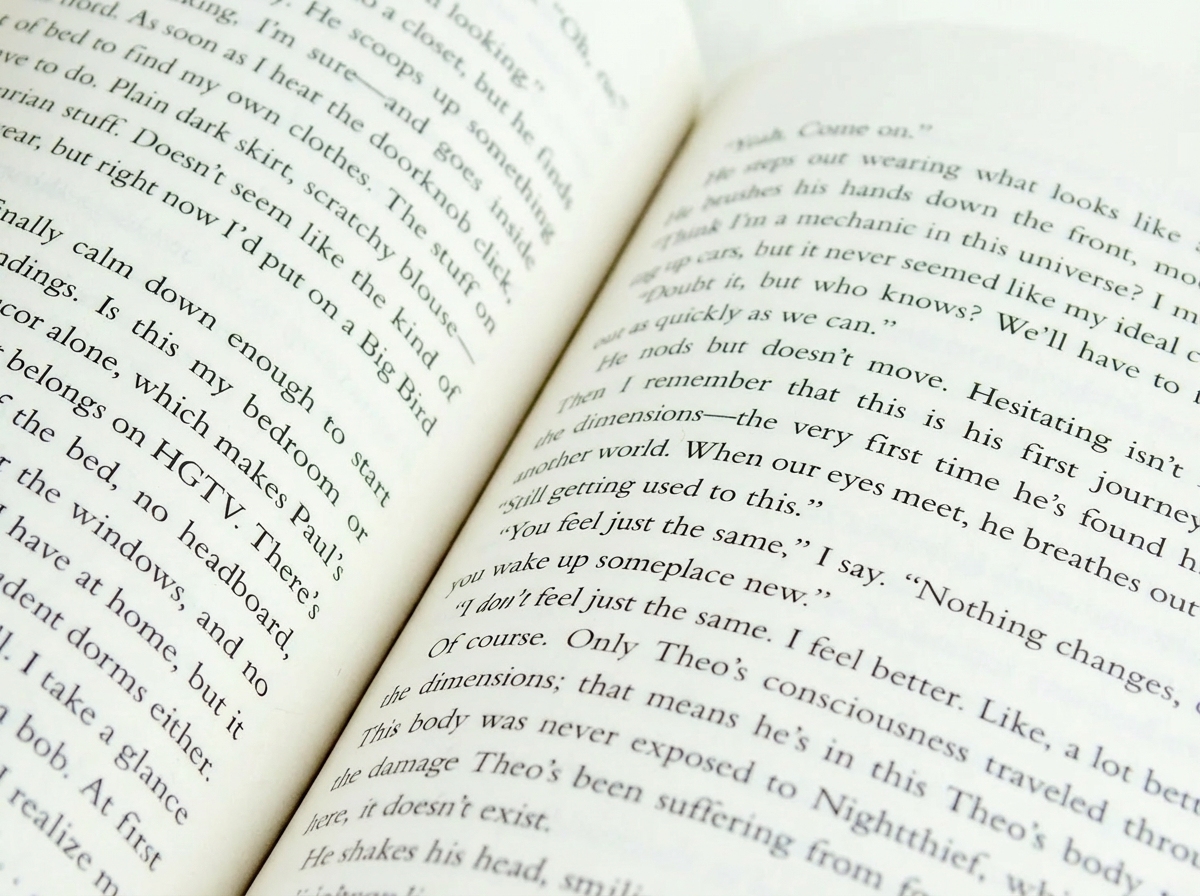 Before and after text clarity comparison